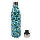 Bouteille en acier inoxydable - Fleurs bleues