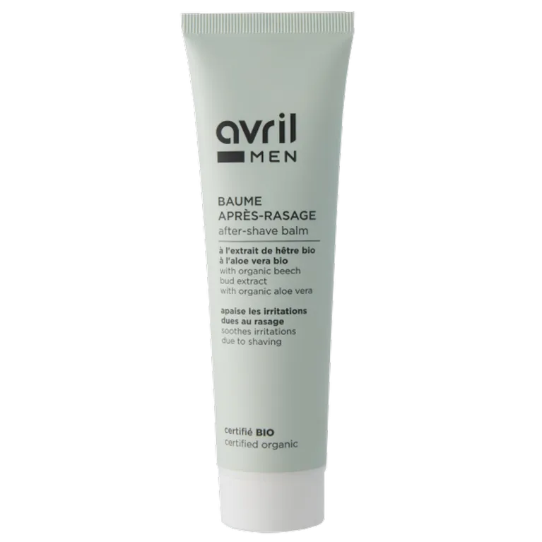 Baume après rasage à l'extrait de hêtre et à l'aloé véra bio - AVRIL
