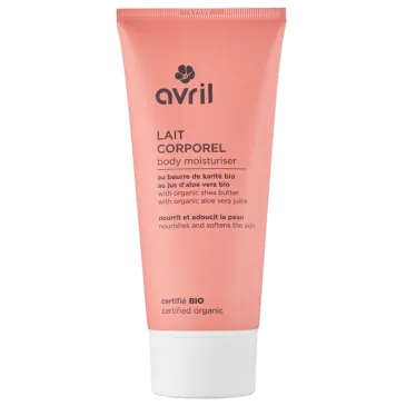 Lait corporel au beurre de karité et au jus d'aloé véra bio - AVRIL