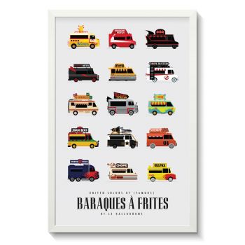 Affiche Gallodrome - Baraques à frites 