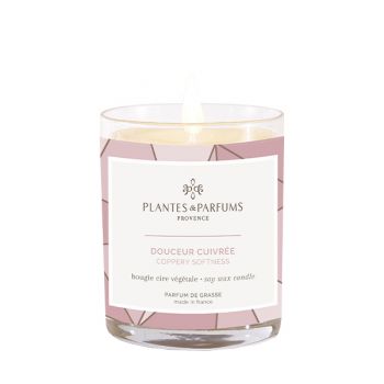 Bougie végétale parfumée - Douceur cuivrée - 180 g