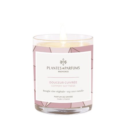 Bougie végétale parfumée - Douceur cuivrée - 180 g
