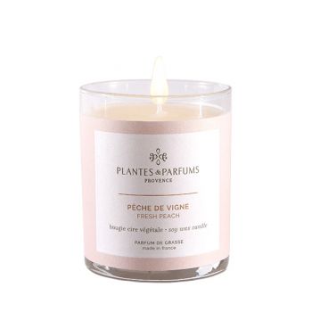 Bougie végétale parfumée - Pêche de vigne