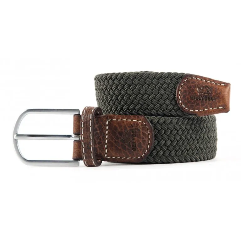 Ceinture Billybelt tressée vert kaki