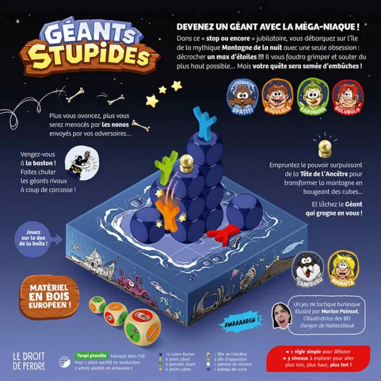 Jeu de société- Géeants stupides 