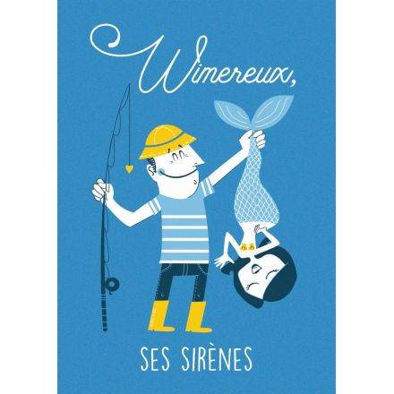 Affiche Wimereux, ses sirènes by Amélie Bauvin