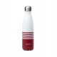 Bouteille isotherme - Marinière - Rouge - 500 ml