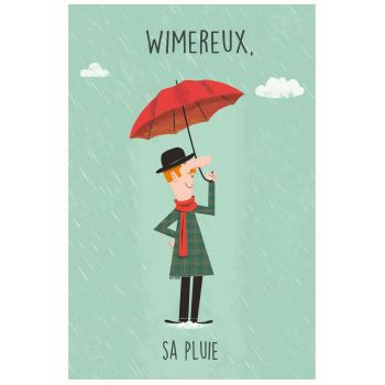 Carte postale - Wimereux- Sa pluie - Anglais - Amelie Bauvin