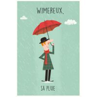 Carte postale - Wimereux- Sa pluie - Anglais 