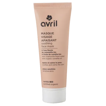 Masque visage - Apaisant - Eau florale de camomille bio et huile de camélia bio - 50 ml 