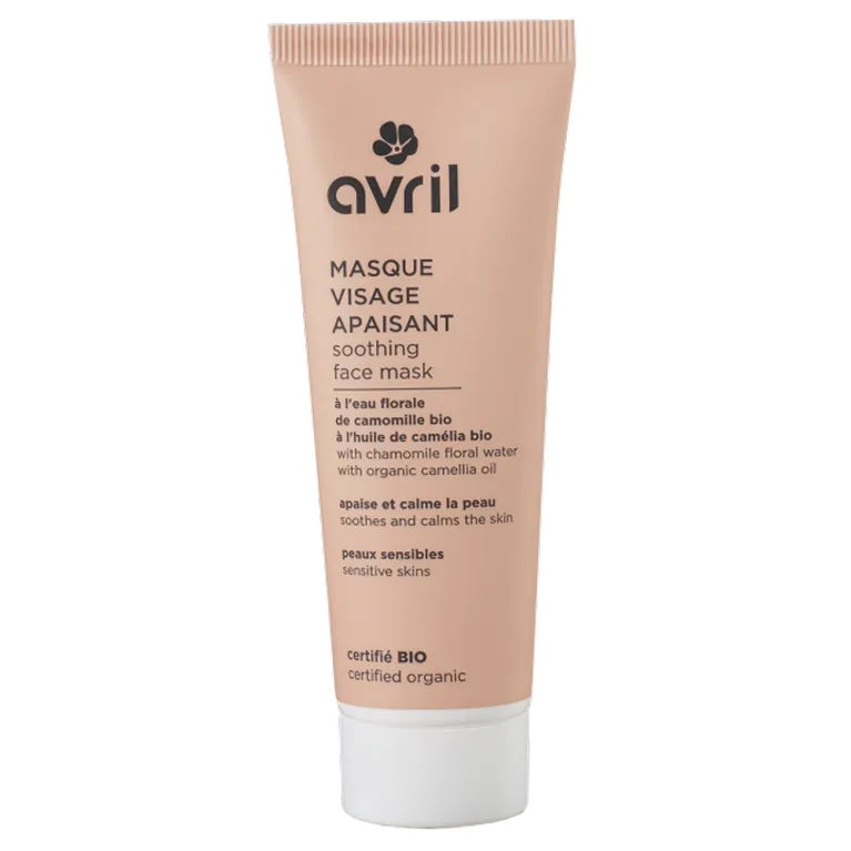 Masque visage - Apaisant - Eau florale de camomille bio et huile de camélia bio - 50 ml 