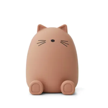 Tirelire silicone - Chat - Rose - Liewood
