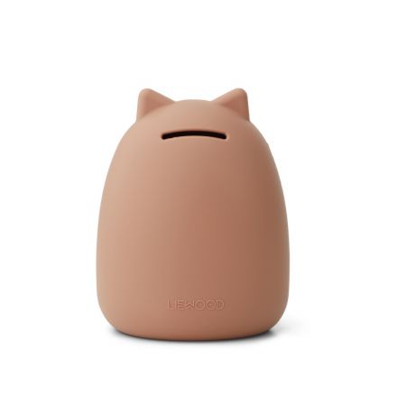 Tirelire silicone - Chat - Rose - Liewood