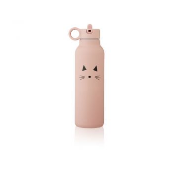 Bouteille isotherme enfant - Chat rose - Liewood 