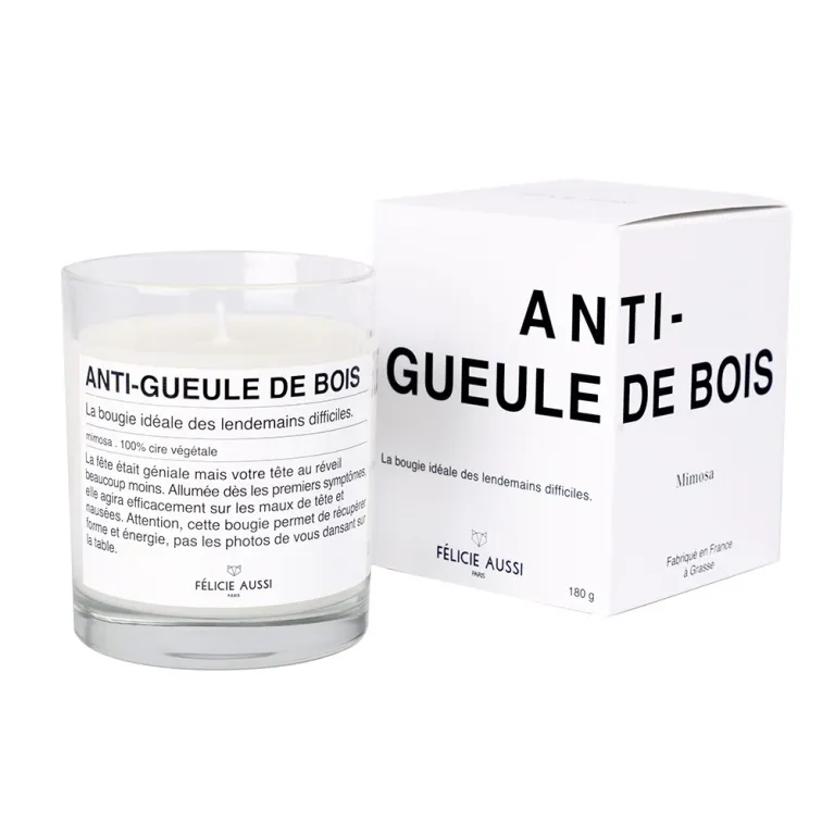 Bougie à message - Anti Gueule de bois 
