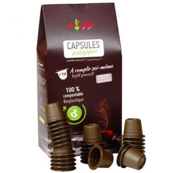Capsules à café écologiques à remplir soi même type nespresso x 100