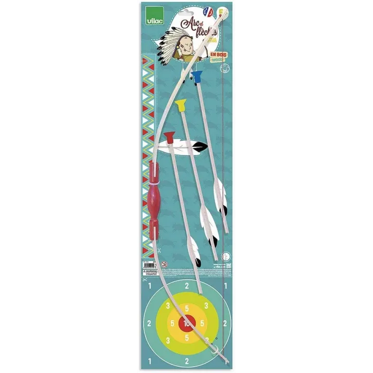 Arc + 3 flèches sur carte - Vilac 