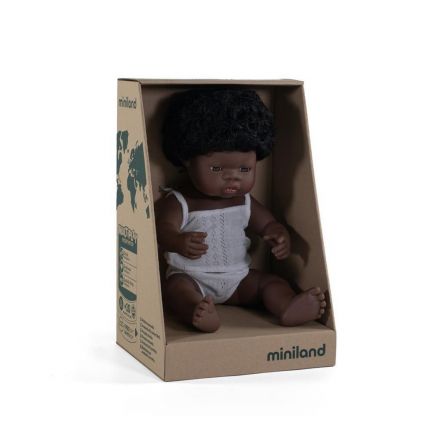 Poupée - Fille africaine - 38 cm Miniland
