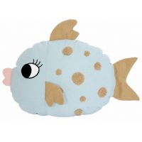 Coussin - Poisson - Bleu