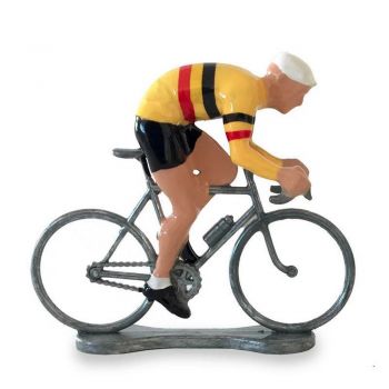Petit cycliste - Maillot jaune belgique - Bernard et Eddy 