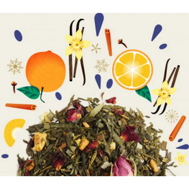 Sachet 100 g - Thé vert - Noël en provence 