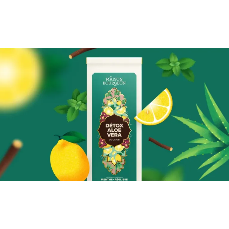 Sachet 100 g - Infusion - Détox Aloe vera