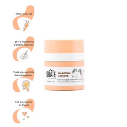 Gelée visage hydratante et protectrice - Ma potion à bisous - 30 ml - 4-6 ans