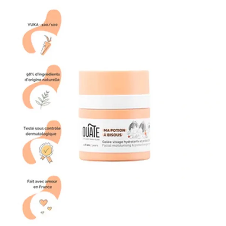 Gelée visage hydratante et protectrice - Ma potion à bisous - 30 ml - 4-6 ans