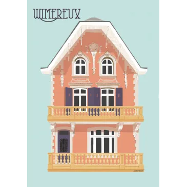 Carte Villa orange Wimereux Amélie Bauvin