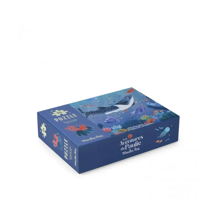 Puzzle phosphorescent 24 pièces - Sous la mer - Les aventures de Paulie