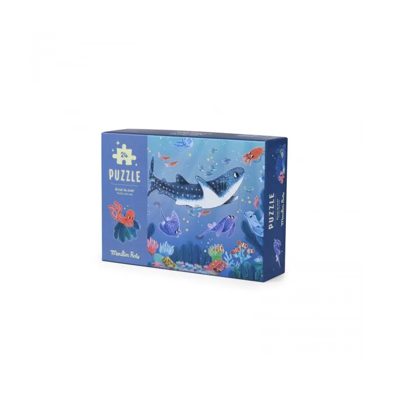 Puzzle phosphorescent 24 pièces - Sous la mer - Les aventures de Paulie