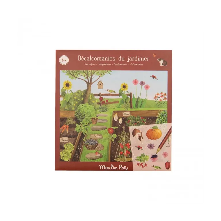 Décalcomanies - Le jardinier - Le jardin du moulin