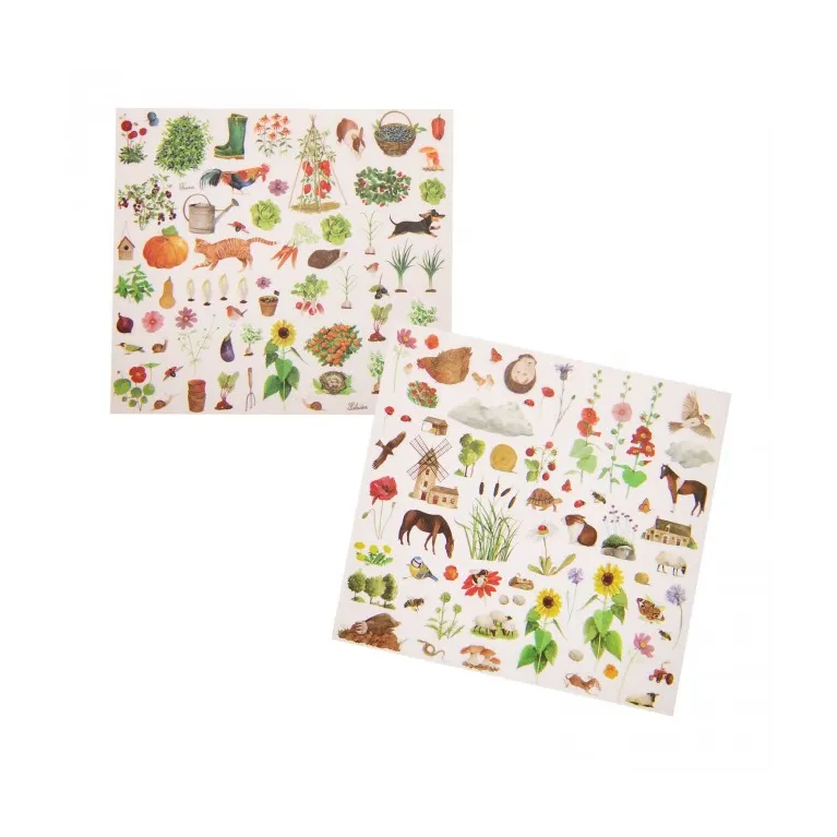 Décalcomanies - Le jardinier - Le jardin du moulin