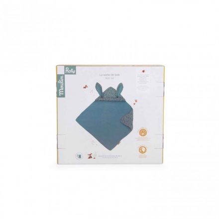 Sortie de bain - Lange et tissu éponge - Trois petits lapins 