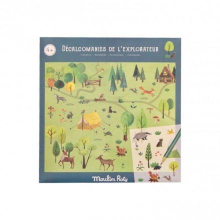 Décalcomanies - L'explorateur - Le jardin du moulin