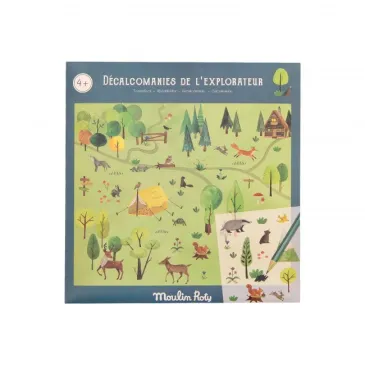 Décalcomanies - L'explorateur - Le jardin du moulin