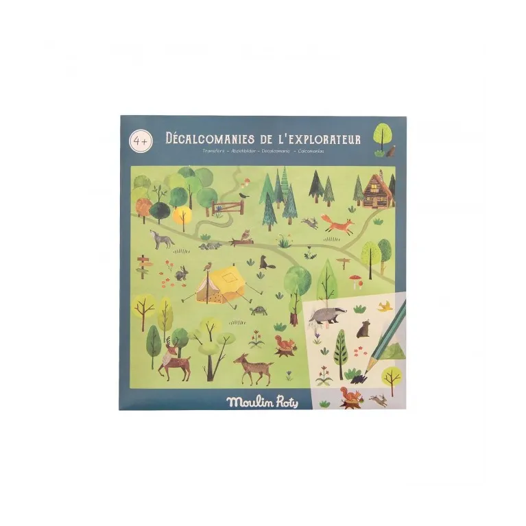 Décalcomanies - L'explorateur - Le jardin du moulin