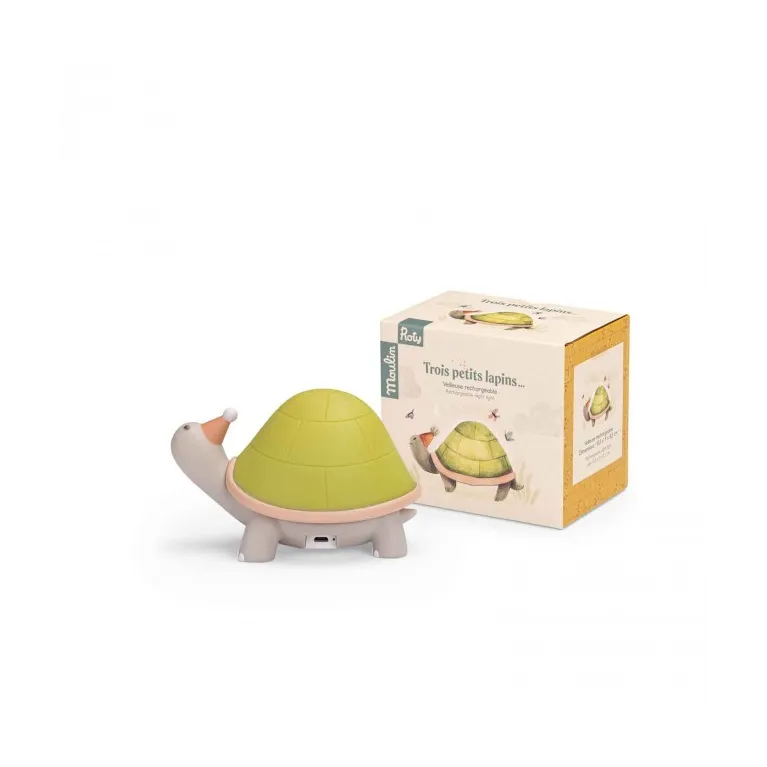 Veilleuse USB rechargeable - Tortue Trois petits lapins