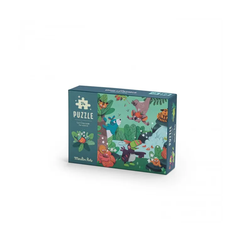 Puzzle phosphorescent 24 pièces - La cascade - Dans la jungle