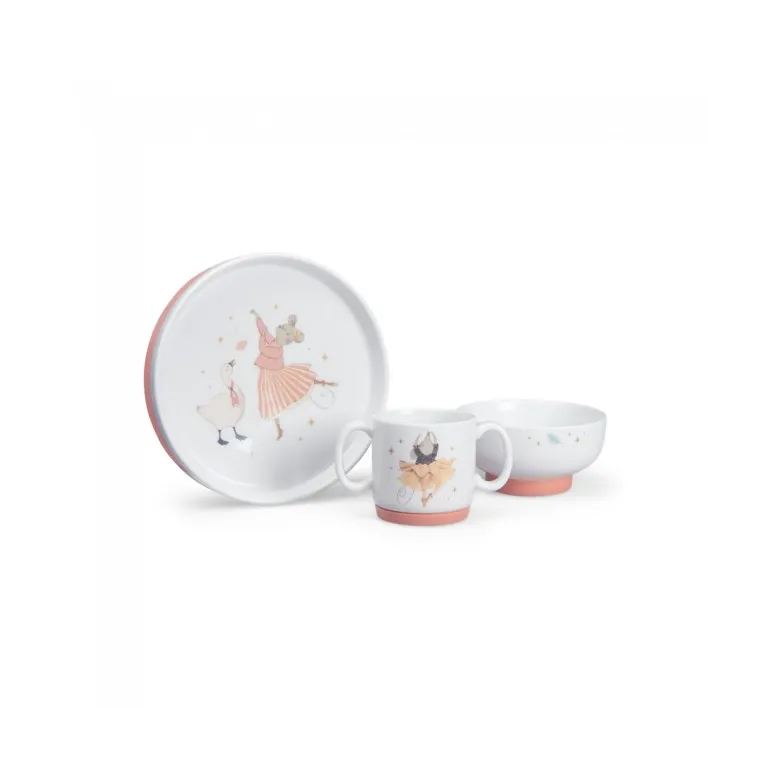 Set vaisselle porcelaine - La petite école de danse