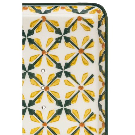 Porte savon - Motifs fleurs 