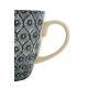 Grande tasse - Feuilles bleues - 500 ml 