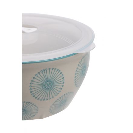 Bol art déco avec couvercle - 15 cm