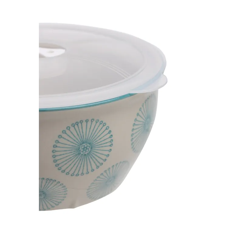 Bol art déco avec couvercle - 15 cm