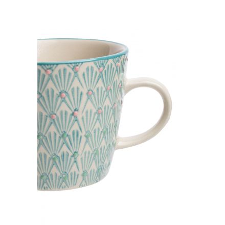 Tasse - Art deco - 275 ml - Triangles bleus