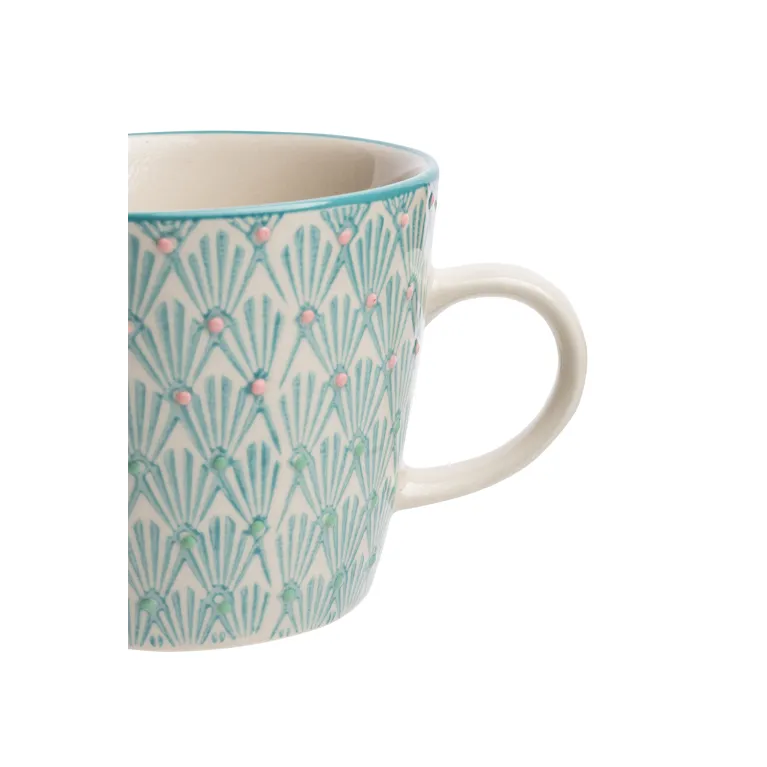 Tasse - Art deco - 275 ml - Triangles bleus