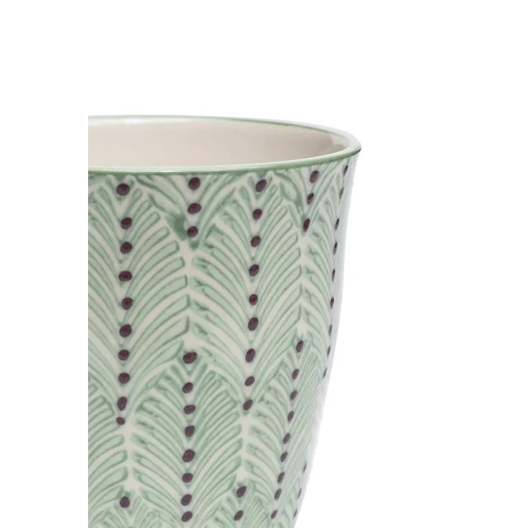 Mug - Motifs Verts - 300 ml 