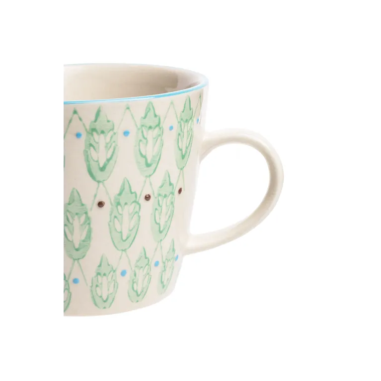 Tasse - Art deco - 275 ml - Feuilles vertes 