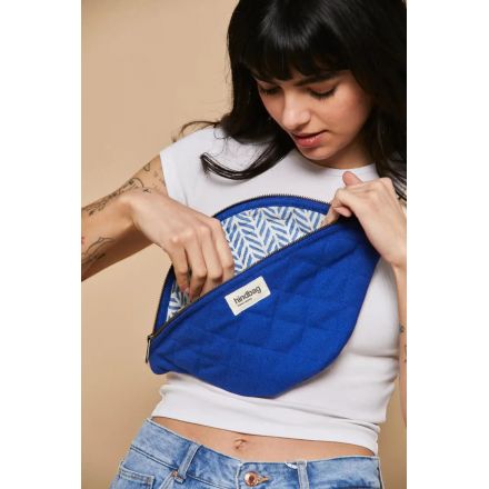 Sacoche Hindbag - Olivia - Matelassée - Bleu électrique 