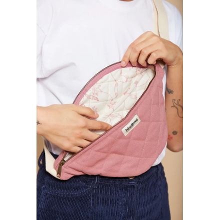 Sacoche Hindbag - Olivia - Matelassée - Rose blush 